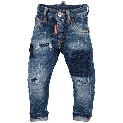 Afbeelding van Dsquared2 DG01TC D00U0 babybroekje jeans