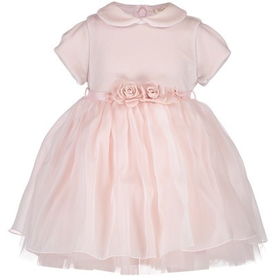 Afbeelding van MonnaLisa 732906 babyjurkje licht roze