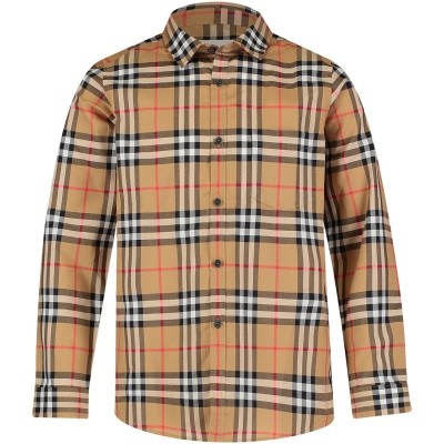 Afbeelding van Burberry 8001556 kinder overhemd beige
