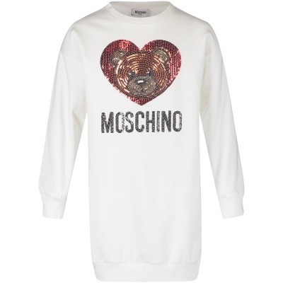 Afbeelding van Moschino HEV064 kinderjurk off white