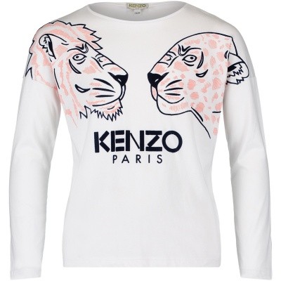 Afbeelding van Kenzo KM10078 kinder t-shirt wit