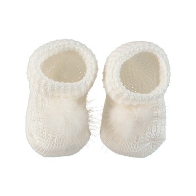Afbeelding van Liu Jo H68081 babyslofjes off white