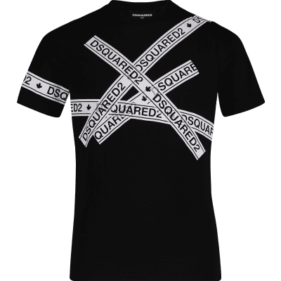 Afbeelding van Dsquared2 DQ03EZ kinder t-shirt zwart