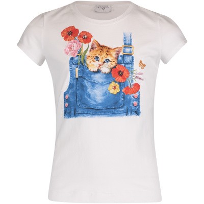 Afbeelding van MonnaLisa 113630PD kinder t-shirt wit