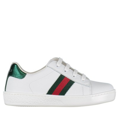 Afbeelding van Gucci 433146 kindersneakers wit