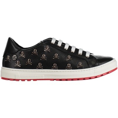 Afbeelding van Philipp Plein BSC0054 B kindersneakers zwart