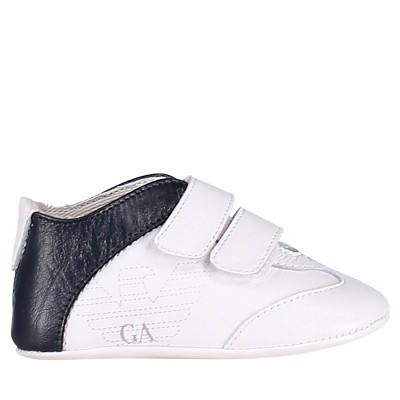 Picture of Armani XLX002 baby shoes white