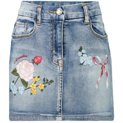 Afbeelding van MonnaLisa 194700R6 kinderrokje jeans