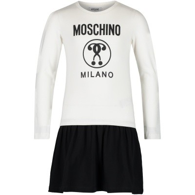 Afbeelding van Moschino HDV06U kinderjurk off white