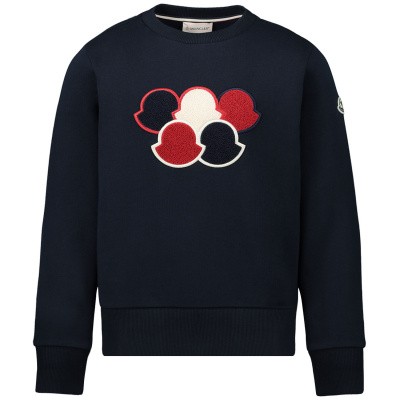 Moncler 8026500 kindertrui navy Afbeelding van Moncler 8026500 kindertrui navy