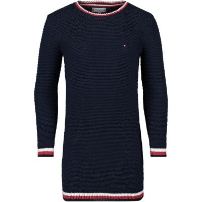 Afbeelding van Tommy Hilfiger KG0KG03777B babyjurkje navy
