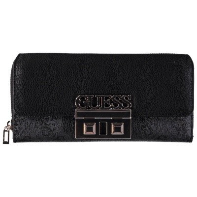Afbeelding van Guess SWSG7102620 dames portemonnee zwart