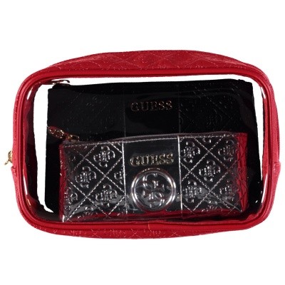 Afbeelding van Guess PWLOMIP8411 dames make-up tasje rood