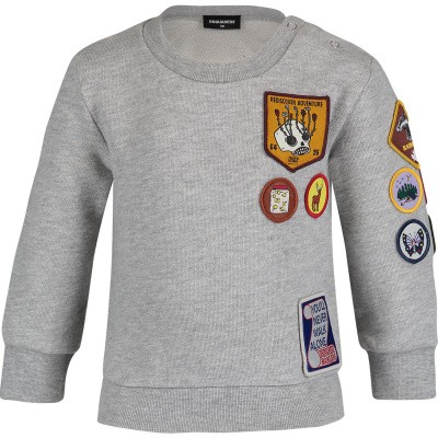 Afbeelding van Dsquared2 DQ03FH baby trui grijs