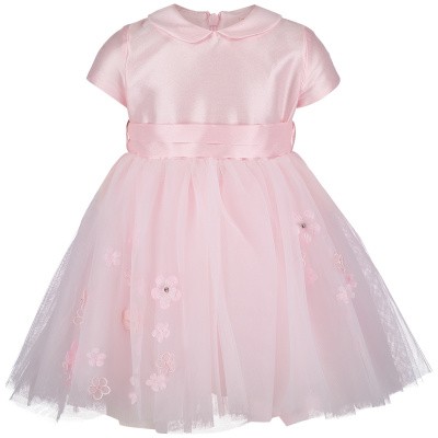 Afbeelding van MonnaLisa 733904AB babyjurkje licht roze