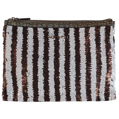 Afbeelding van UZURII CLUTCH TAUPE dames tas taupe
