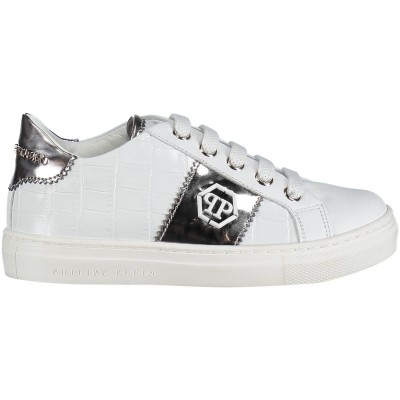 Afbeelding van Philipp Plein BSC0045 kindersneakers wit
