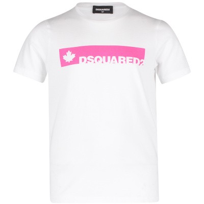 Afbeelding van Dsquared2 DQ02UT M kinder t-shirt fluor roze