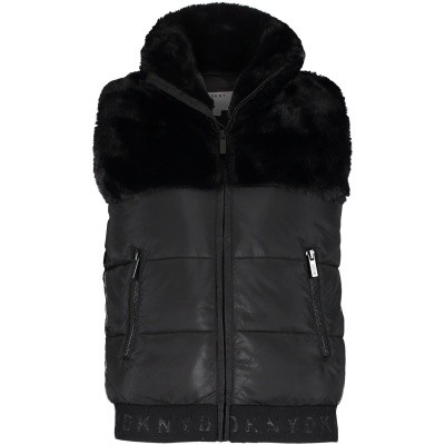 Afbeelding van DKNY D36592 kinder bodywarmer zwart