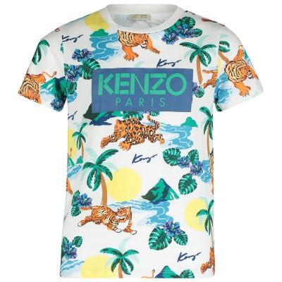 Afbeelding van Kenzo KN10598 kinder t-shirt wit