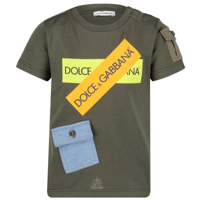 Afbeelding van Dolce & Gabbana L1JT9M baby t-shirt army