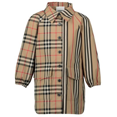 Burberry 8012117 babyjurkje beige Afbeelding van Burberry 8012117 babyjurkje beige