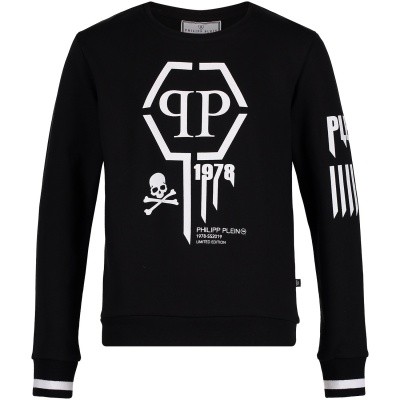 Afbeelding van Philipp Plein BJO0091 kindertrui zwart