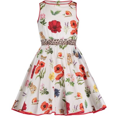 Afbeelding van MonnaLisa 113925 kinderjurk wit