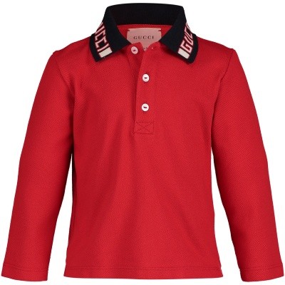 Afbeelding van Gucci 535710 baby polo rood