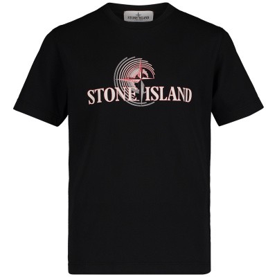 Stone Island 701621455 kinder t-shirt zwart Afbeelding van Stone Island 701621455 kinder t-shirt zwart