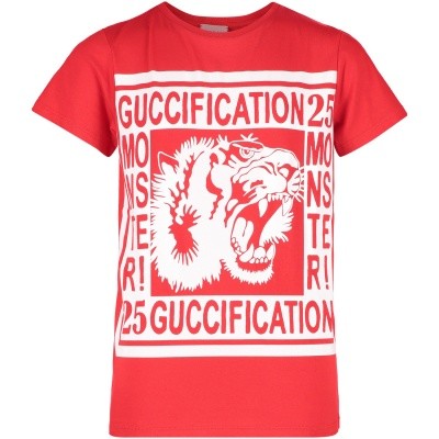 Afbeelding van Gucci 520758 kinder t-shirt rood