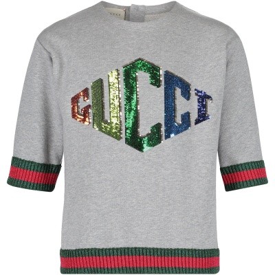 Afbeelding van Gucci 518558 kindertrui grijs