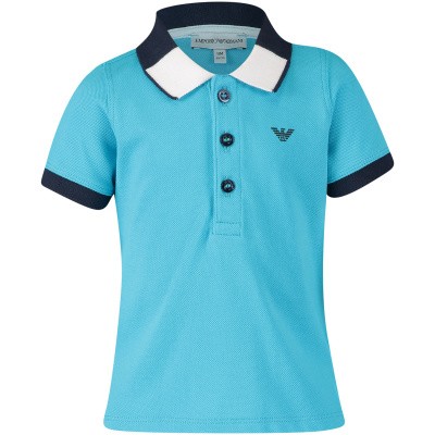 Afbeelding van Armani 3GHF01 baby polo turquoise