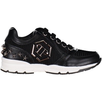 Afbeelding van Philipp Plein BSC0070 kindersneakers zwart
