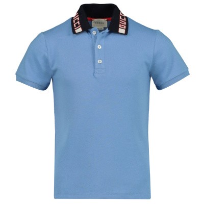 Afbeelding van Gucci 522342 kinder polo blauw