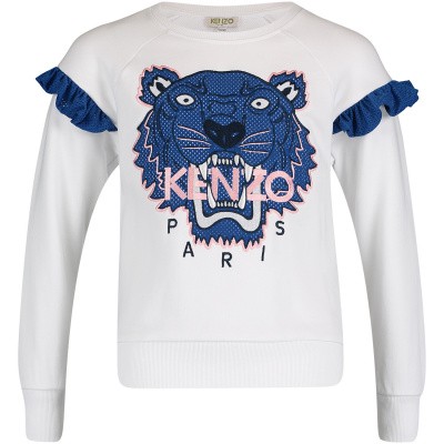 Afbeelding van Kenzo KN15098 kindertrui wit