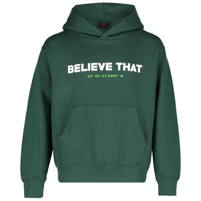 Afbeelding van Believe That HOODIE BELIEVE THAT kindertrui groen