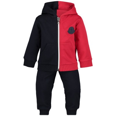 Afbeelding van Moncler 8812005 baby joggingpak navy