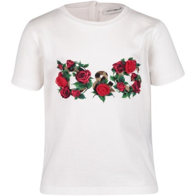 Afbeelding van Dolce & Gabbana L2JTCE baby t-shirt wit