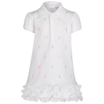 Afbeelding van Ralph Lauren 676237 babyjurkje wit