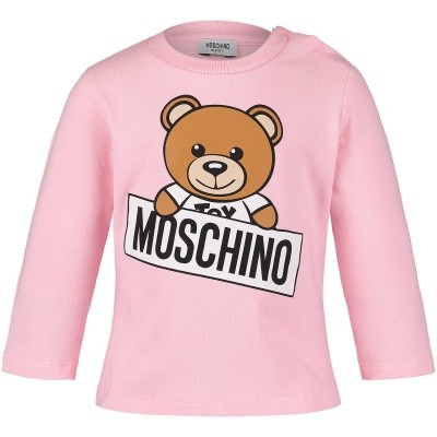 Afbeelding van Moschino M5M01L baby t-shirt roze