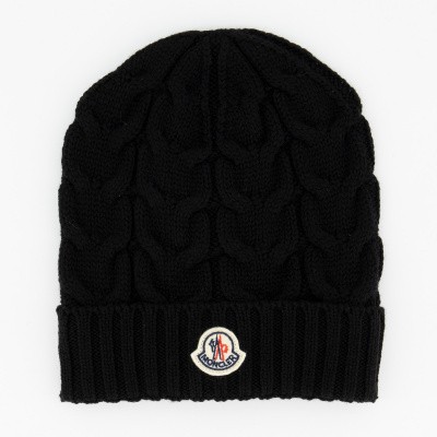 Moncler 0011005 kindermuts zwart Afbeelding van Moncler 0011005 kindermuts zwart