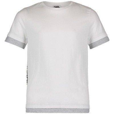 Afbeelding van Karl Lagerfeld Z25182 kinder t-shirt wit