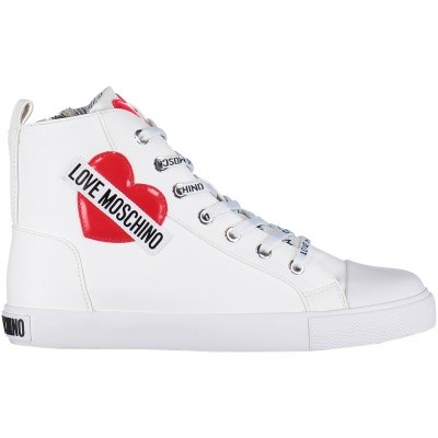 Afbeelding van Moschino JA15023G16 dames sneakers wit