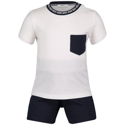 Afbeelding van Boss J98243 babysetje navy