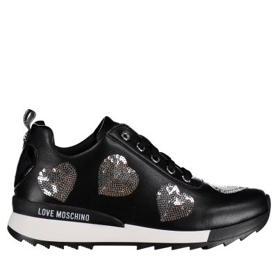 Afbeelding van Moschino JA15202 dames sneakers zwart