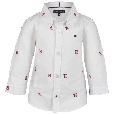 Afbeelding van Tommy Hilfiger KB0KB04517B baby blouse wit