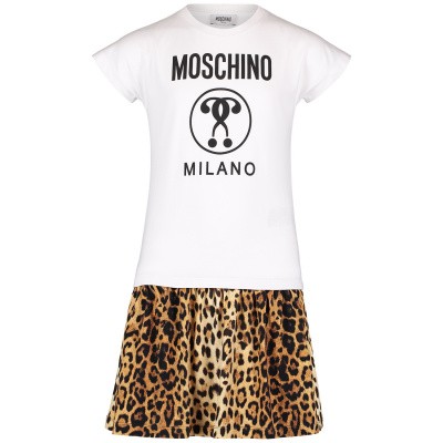 Afbeelding van Moschino HDV07R kinderjurk panter