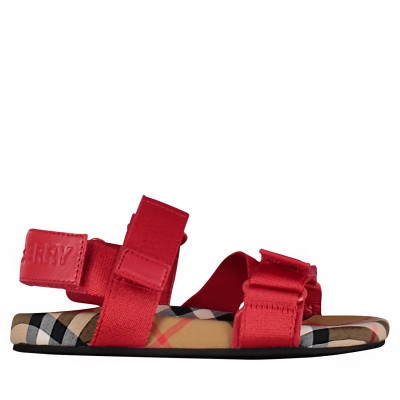 Afbeelding van Burberry 8011415 kindersandalen rood