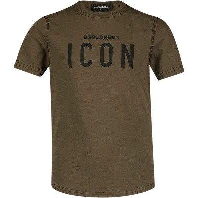 Afbeelding van Dsquared2 DQ02M8 kinder t-shirt army